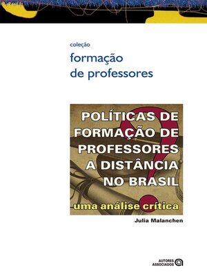cover image of Políticas de formação de professores a distância no Brasil